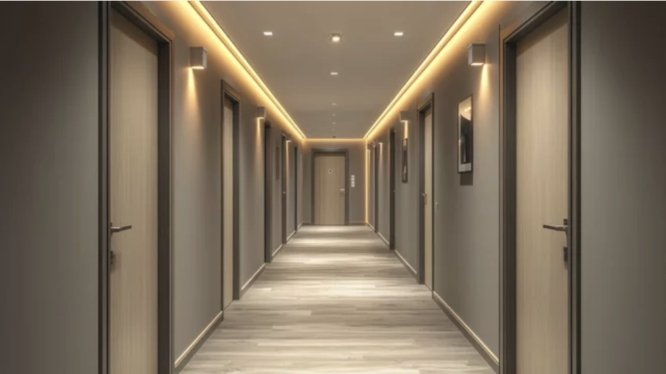 Thiết kế chiếu sáng hành lang khách sạn