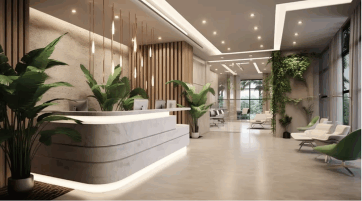 Thiết kế chiếu sáng sảnh khách sạn