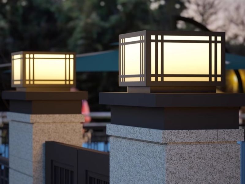 Chọn đèn trụ cổng có tiêu chuẩn chống nước từ IP44 trở lên