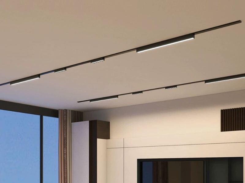 Xác định vị trí lắp trước khi thi công đèn ray nam châm