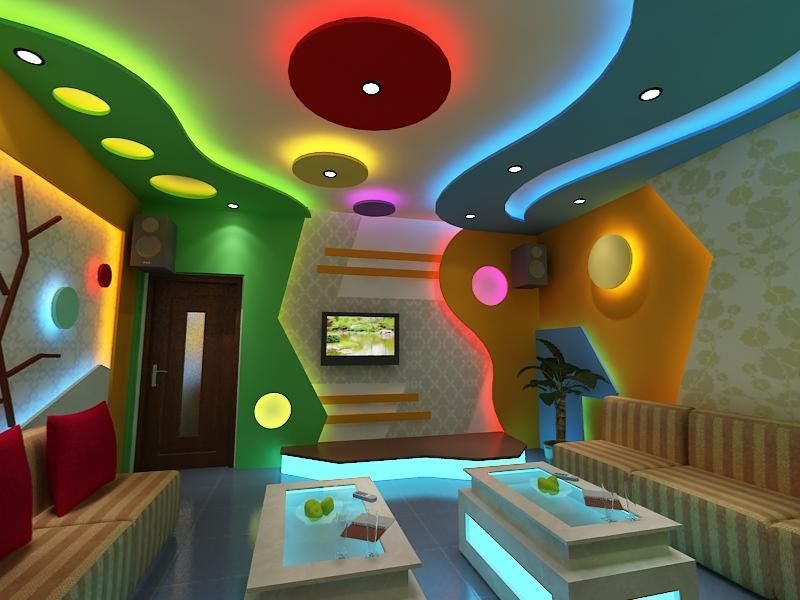 Đèn LED RGB hắt trần nhà 