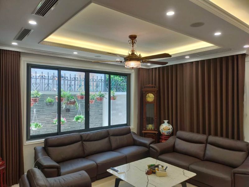 Top mẫu đèn ốp trần phòng khách đẹp, hợp xu hướng
