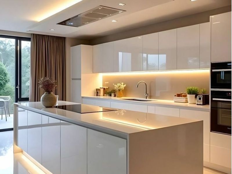 Đèn tuýp LED T5 thường được dùng để hắt trần, tủ kệ 