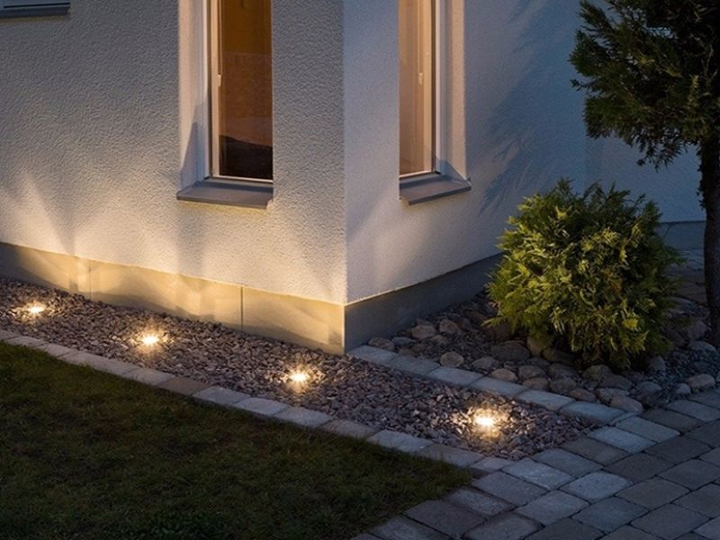 Đèn LED âm đất bị hấp hơi nước