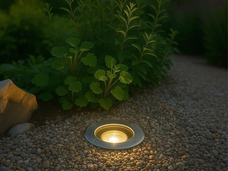 Lắp đặt đèn LED âm đất