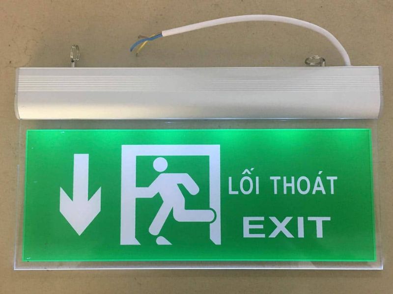 Quy định lắp đặt đèn Exit thoát hiểm