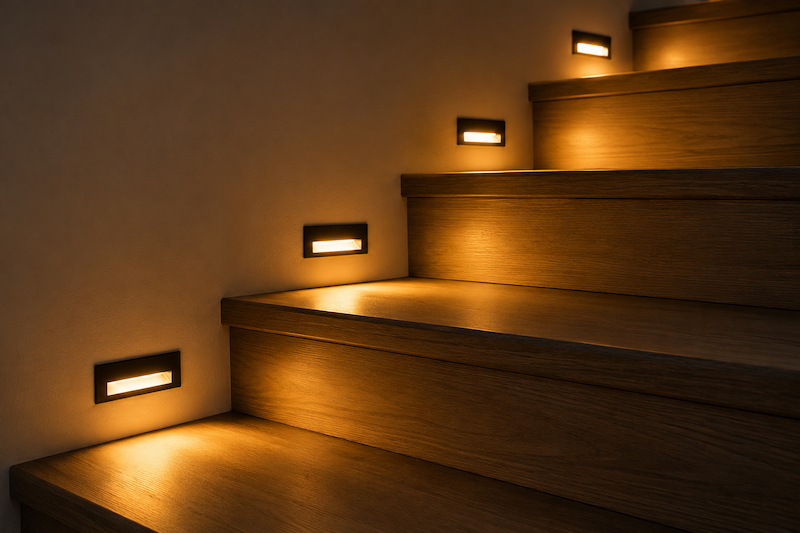 Đèn LED âm bậc cầu thang