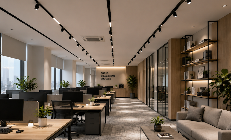 Chọn Đèn Ray Nam Châm Cho Văn Phòng