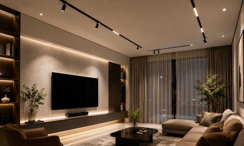 Chọn Đèn Ray Nam Châm Phòng Khách
