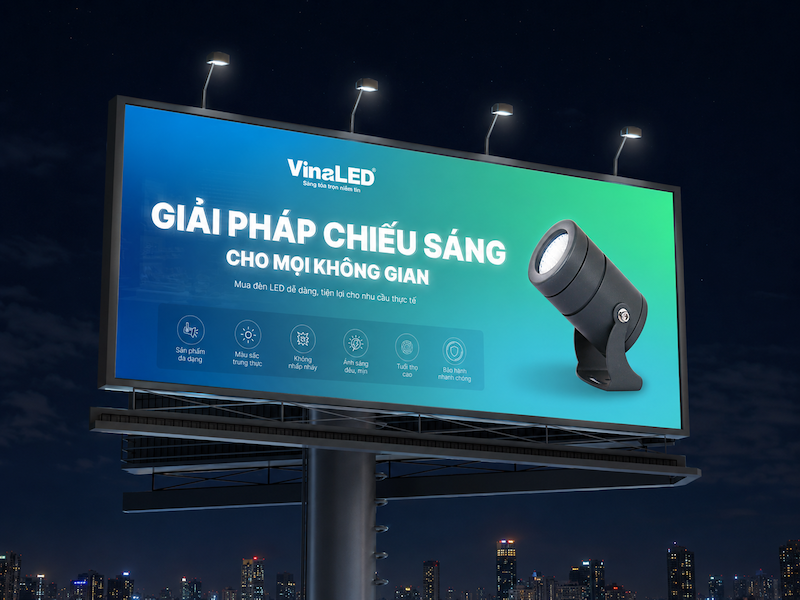 Tiêu chí chọn đèn pha LED chiếu biển quảng cáo