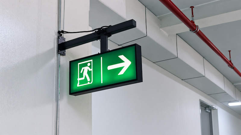 Các vị trí nên lắp đèn LED Exit chỉ lối thoát hiểm